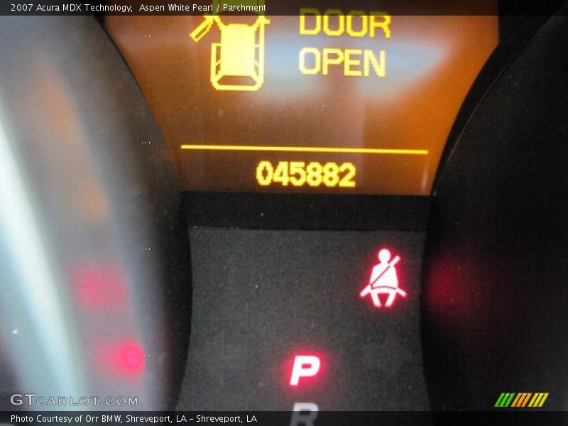 Aspen White Pearl / Parchment 2007 Acura MDX Technology