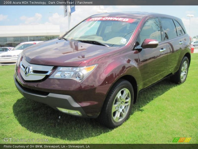 Dark Cherry Pearl / Parchment 2008 Acura MDX Technology