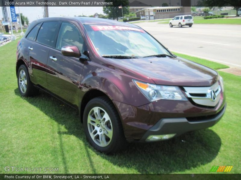 Dark Cherry Pearl / Parchment 2008 Acura MDX Technology