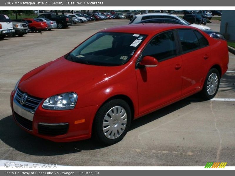 Salsa Red / Anthracite 2007 Volkswagen Jetta 2.5 Sedan