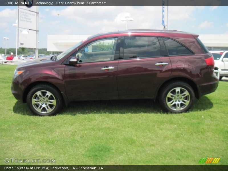 Dark Cherry Pearl / Parchment 2008 Acura MDX Technology