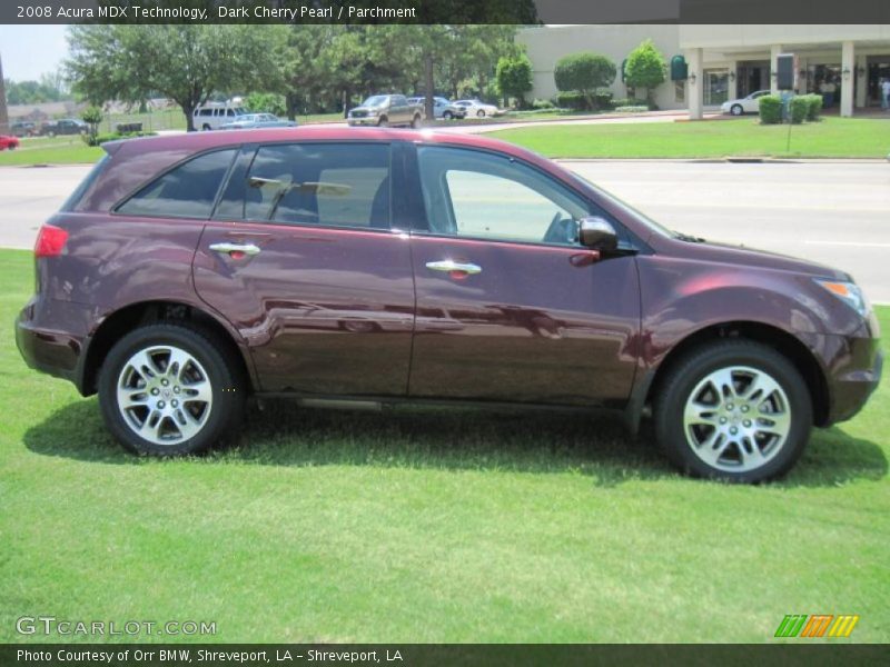 Dark Cherry Pearl / Parchment 2008 Acura MDX Technology