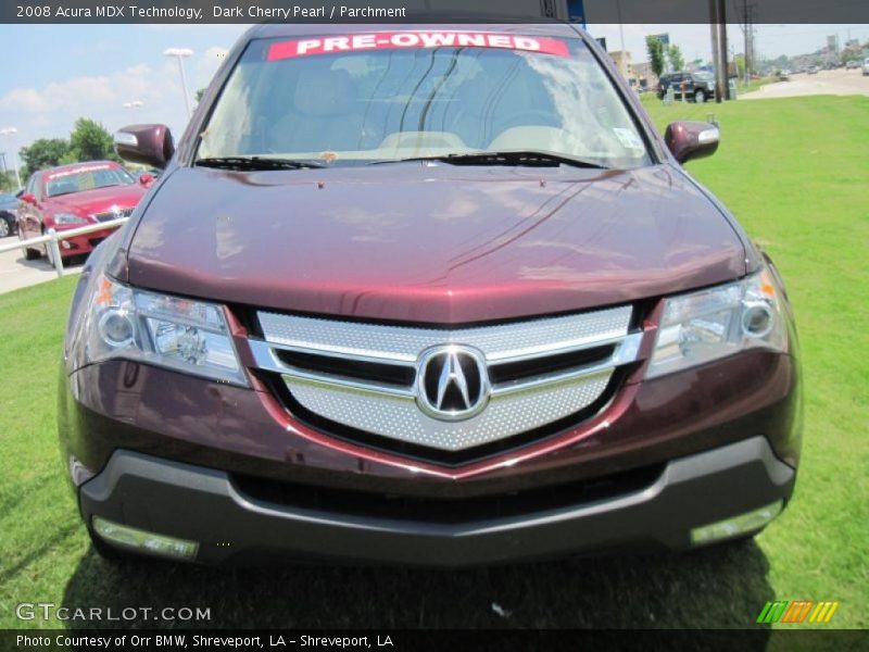 Dark Cherry Pearl / Parchment 2008 Acura MDX Technology