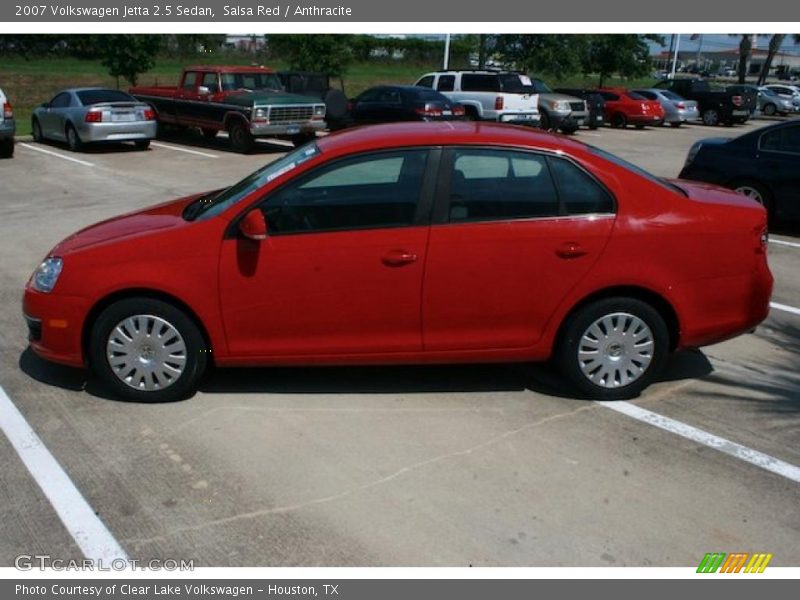 Salsa Red / Anthracite 2007 Volkswagen Jetta 2.5 Sedan
