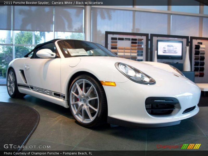 Carrara White / Black w/Alcantara 2011 Porsche Boxster Spyder