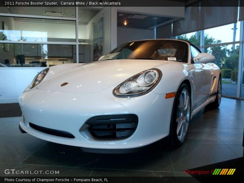 Carrara White / Black w/Alcantara 2011 Porsche Boxster Spyder