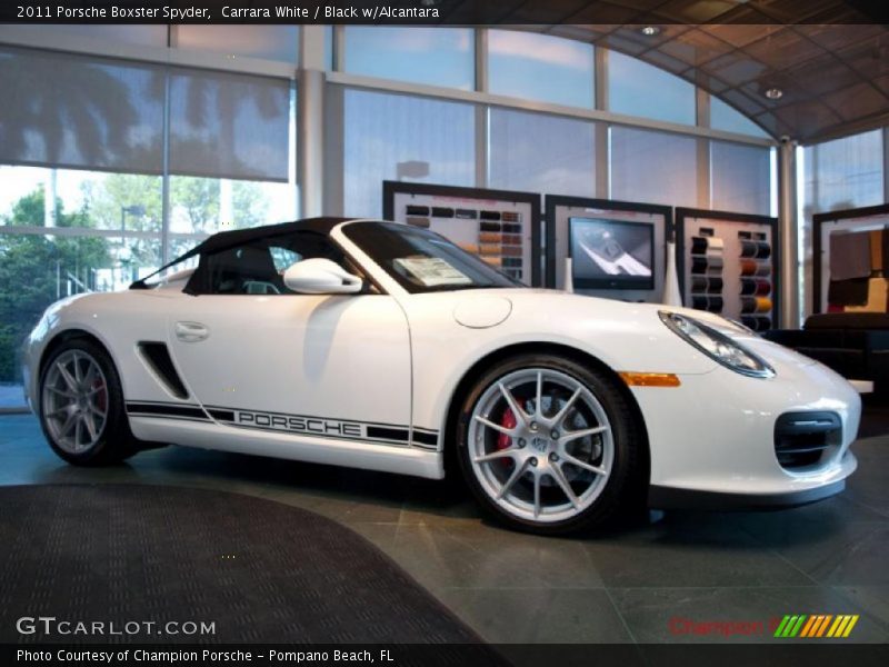 Carrara White / Black w/Alcantara 2011 Porsche Boxster Spyder