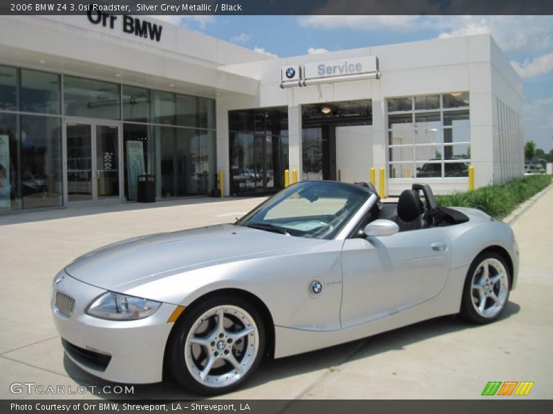 Silver Grey Metallic / Black 2006 BMW Z4 3.0si Roadster