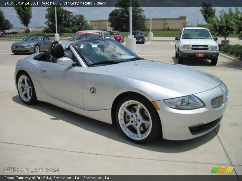 Silver Grey Metallic / Black 2006 BMW Z4 3.0si Roadster