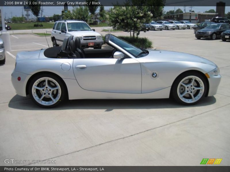 Silver Grey Metallic / Black 2006 BMW Z4 3.0si Roadster