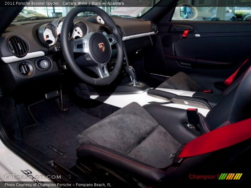 Carrara White / Black w/Alcantara 2011 Porsche Boxster Spyder