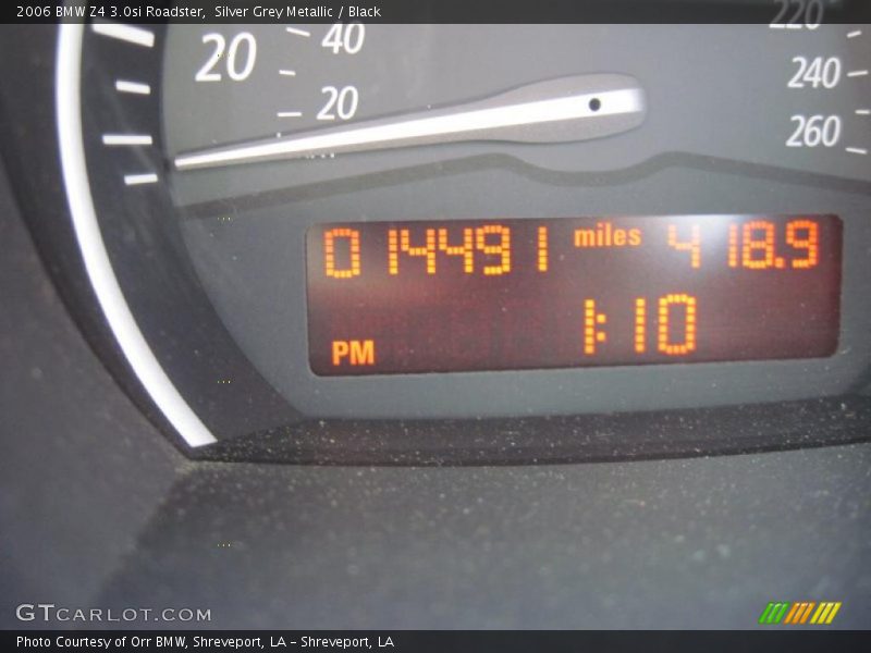 Silver Grey Metallic / Black 2006 BMW Z4 3.0si Roadster