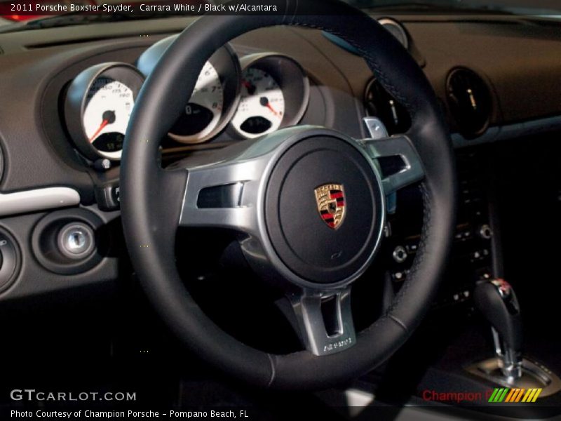 Carrara White / Black w/Alcantara 2011 Porsche Boxster Spyder