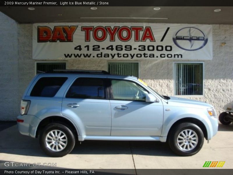 Light Ice Blue Metallic / Stone 2009 Mercury Mariner Premier