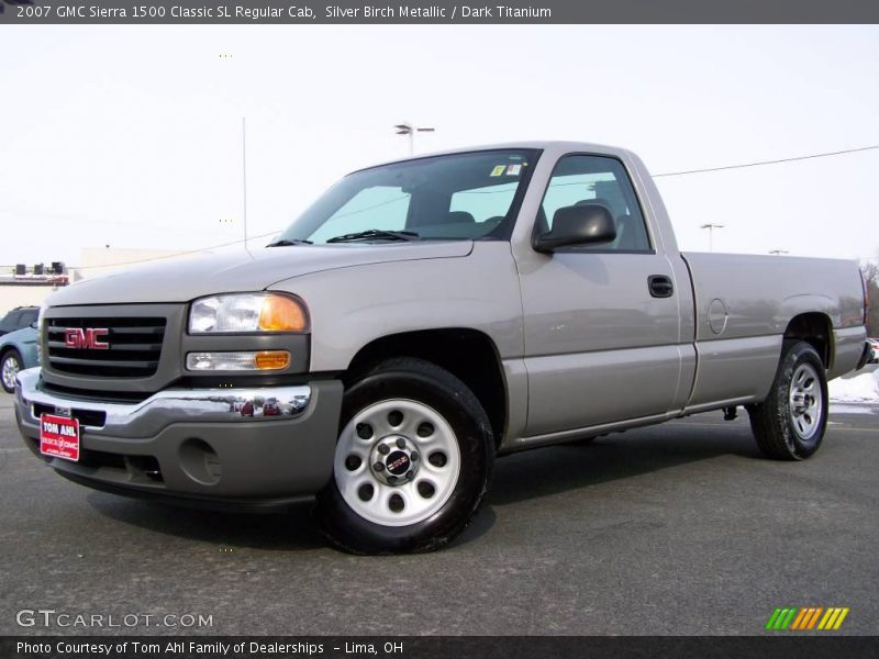 Silver Birch Metallic / Dark Titanium 2007 GMC Sierra 1500 Classic SL Regular Cab