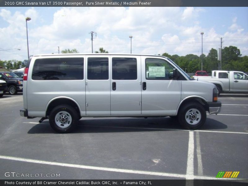 Pure Silver Metallic / Medium Pewter 2010 GMC Savana Van LT 3500 Passenger