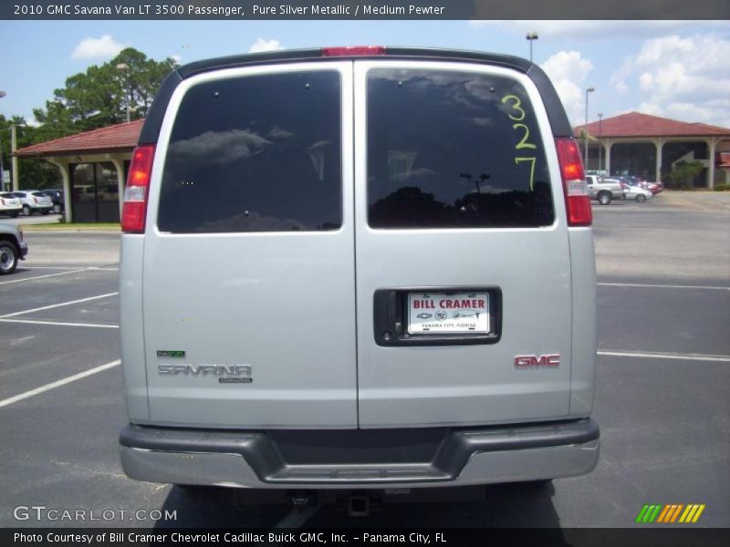 Pure Silver Metallic / Medium Pewter 2010 GMC Savana Van LT 3500 Passenger