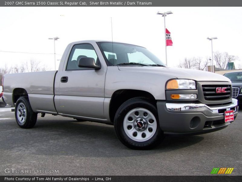 Silver Birch Metallic / Dark Titanium 2007 GMC Sierra 1500 Classic SL Regular Cab