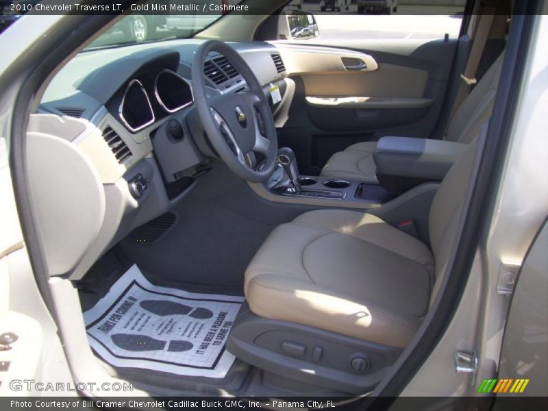Gold Mist Metallic / Cashmere 2010 Chevrolet Traverse LT