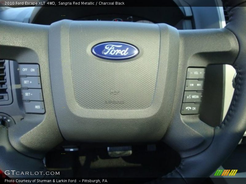 Sangria Red Metallic / Charcoal Black 2010 Ford Escape XLT 4WD