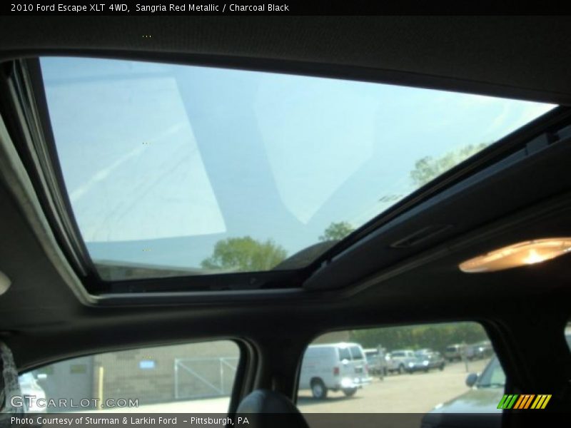 Sangria Red Metallic / Charcoal Black 2010 Ford Escape XLT 4WD