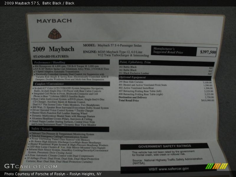  2009 57 S Window Sticker