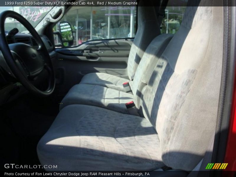 Red / Medium Graphite 1999 Ford F250 Super Duty XLT Extended Cab 4x4