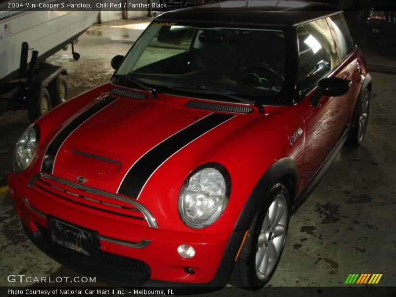 Chili Red / Panther Black 2004 Mini Cooper S Hardtop