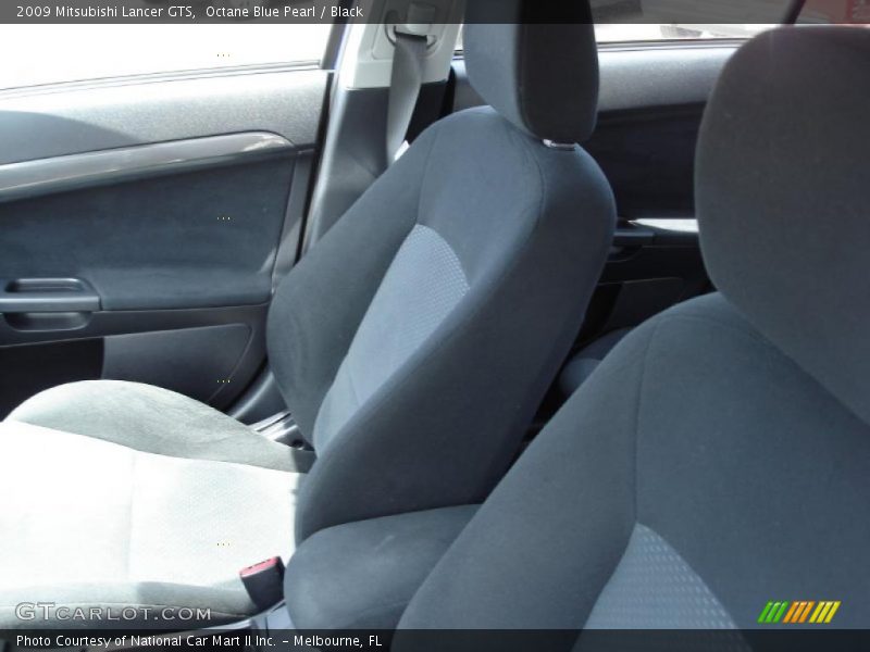 Octane Blue Pearl / Black 2009 Mitsubishi Lancer GTS