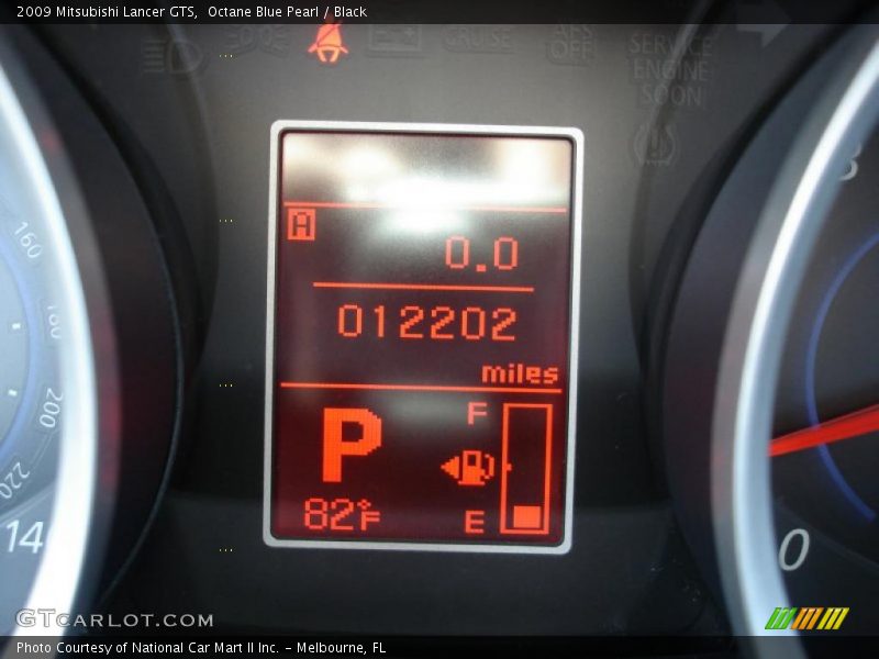Octane Blue Pearl / Black 2009 Mitsubishi Lancer GTS