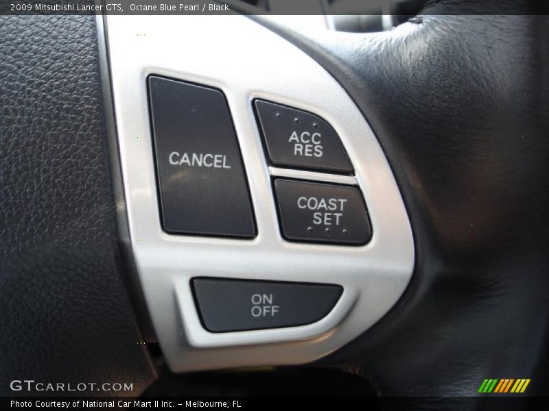 Octane Blue Pearl / Black 2009 Mitsubishi Lancer GTS