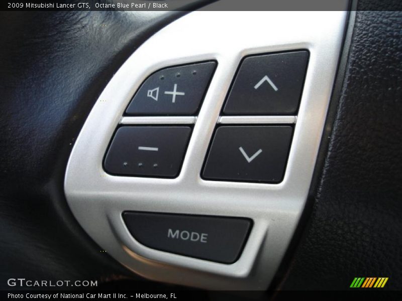 Octane Blue Pearl / Black 2009 Mitsubishi Lancer GTS