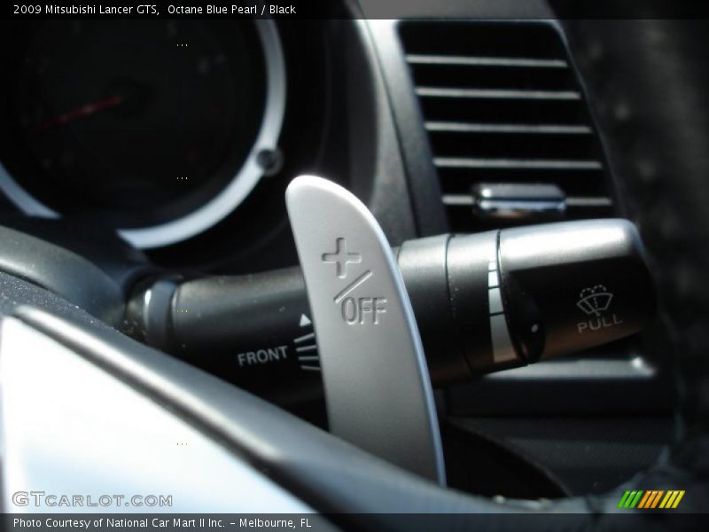 Octane Blue Pearl / Black 2009 Mitsubishi Lancer GTS