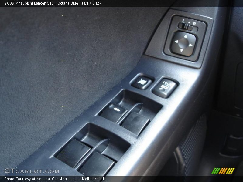 Octane Blue Pearl / Black 2009 Mitsubishi Lancer GTS