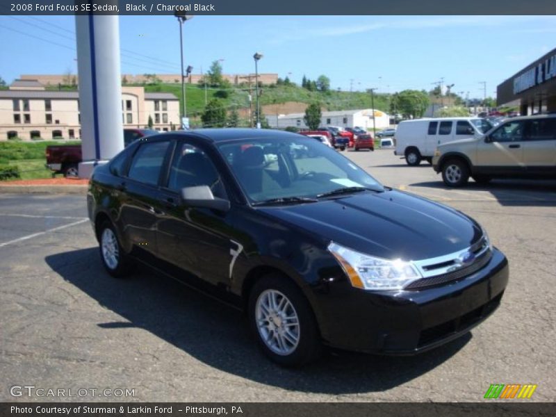 Black / Charcoal Black 2008 Ford Focus SE Sedan
