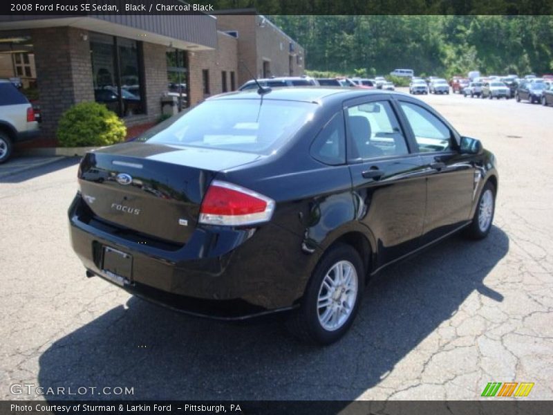 Black / Charcoal Black 2008 Ford Focus SE Sedan
