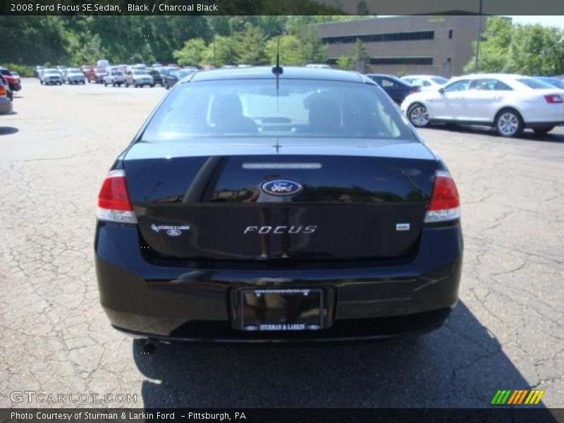 Black / Charcoal Black 2008 Ford Focus SE Sedan