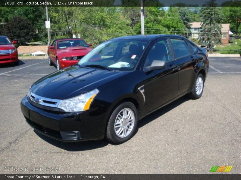 Black / Charcoal Black 2008 Ford Focus SE Sedan
