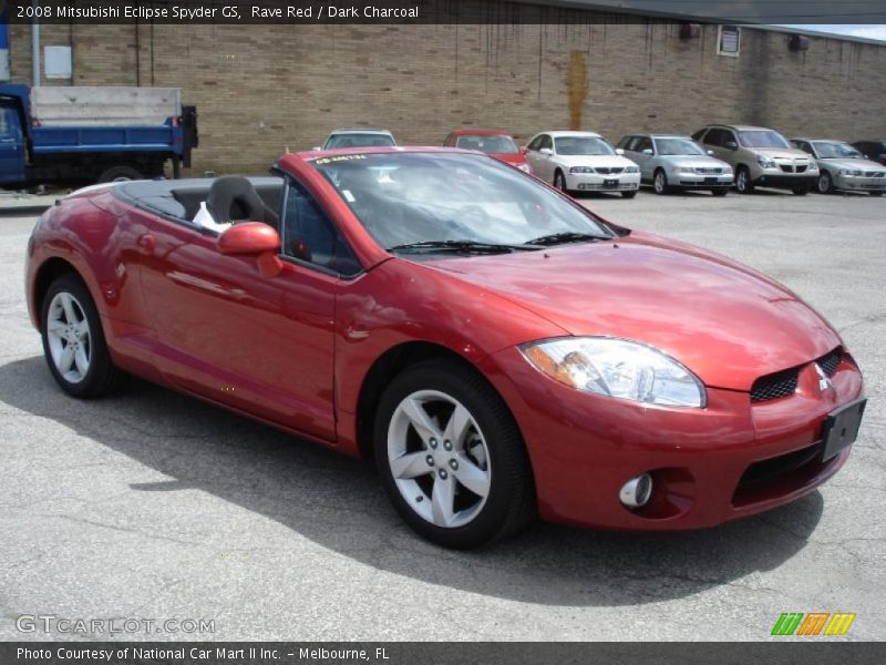 Rave Red / Dark Charcoal 2008 Mitsubishi Eclipse Spyder GS