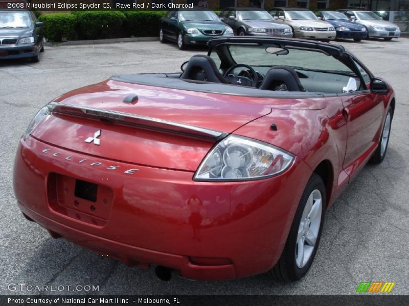 Rave Red / Dark Charcoal 2008 Mitsubishi Eclipse Spyder GS