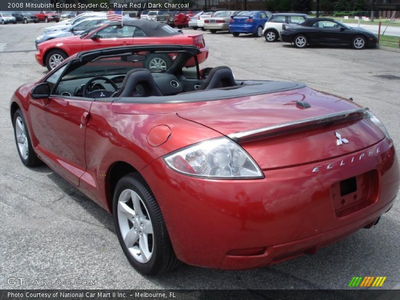 Rave Red / Dark Charcoal 2008 Mitsubishi Eclipse Spyder GS