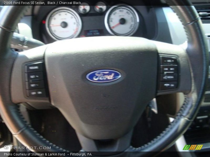 Black / Charcoal Black 2008 Ford Focus SE Sedan