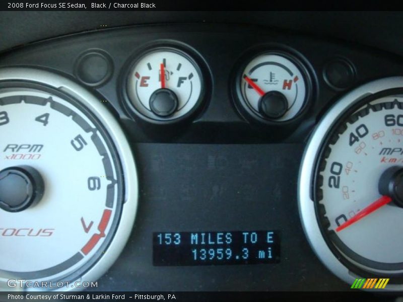 Black / Charcoal Black 2008 Ford Focus SE Sedan