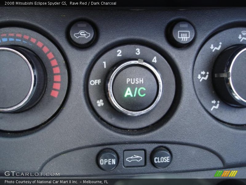 Rave Red / Dark Charcoal 2008 Mitsubishi Eclipse Spyder GS
