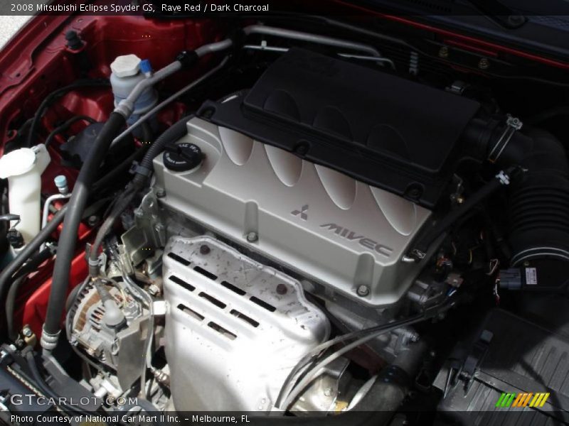 Rave Red / Dark Charcoal 2008 Mitsubishi Eclipse Spyder GS