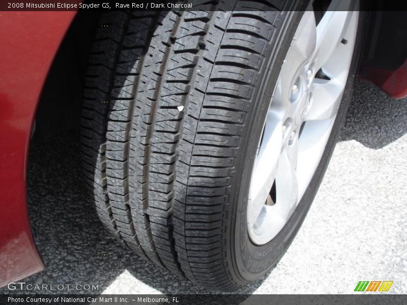 Rave Red / Dark Charcoal 2008 Mitsubishi Eclipse Spyder GS