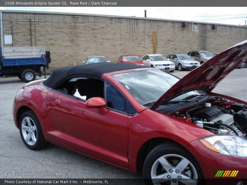 Rave Red / Dark Charcoal 2008 Mitsubishi Eclipse Spyder GS