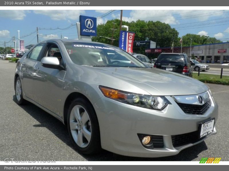 Palladium Metallic / Ebony 2010 Acura TSX Sedan