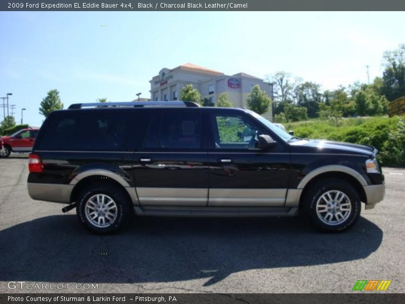 Black / Charcoal Black Leather/Camel 2009 Ford Expedition EL Eddie Bauer 4x4