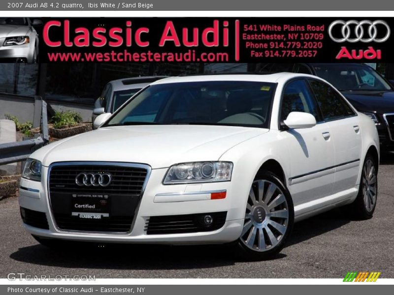 Ibis White / Sand Beige 2007 Audi A8 4.2 quattro